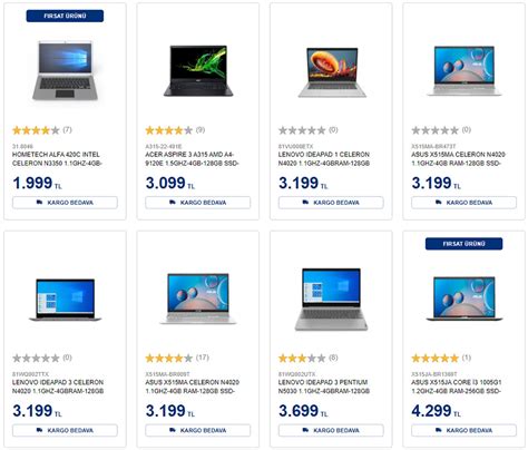Laptop Fiyatları - 2024 Güncel Fiyat Listesi