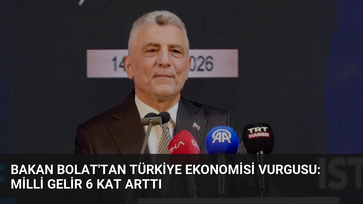 Bakan Bolat’tan Türkiye Ekonomisi Vurgusu: Milli Gelir 6 Kat Arttı