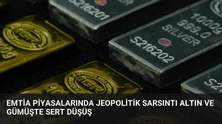 Emtia Piyasalarında Jeopolitik Sarsıntı Altın ve Gümüşte Sert Düşüş
