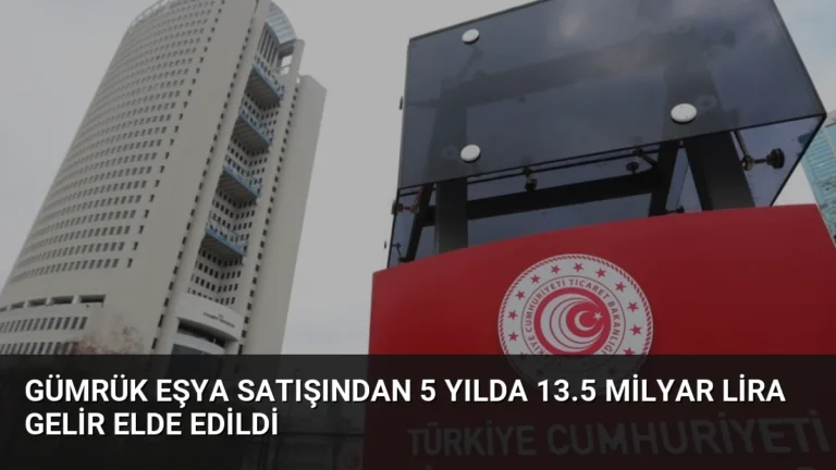 Gümrük Eşya Satışından 5 Yılda 13.5 Milyar Lira Gelir Elde Edildi