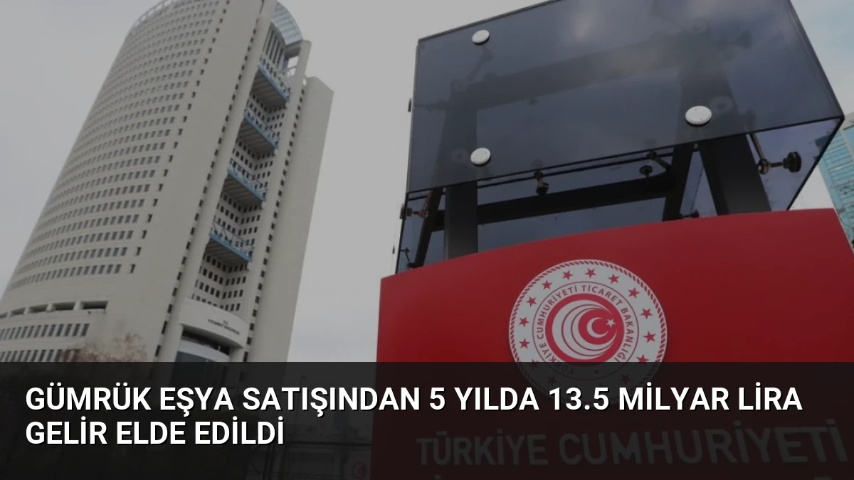 Gümrük Eşya Satışından 5 Yılda 13.5 Milyar Lira Gelir Elde Edildi
