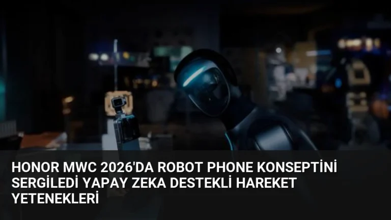 Honor MWC 2026’da Robot Phone Konseptini Sergiledi Yapay Zeka Destekli Hareket Yetenekleri