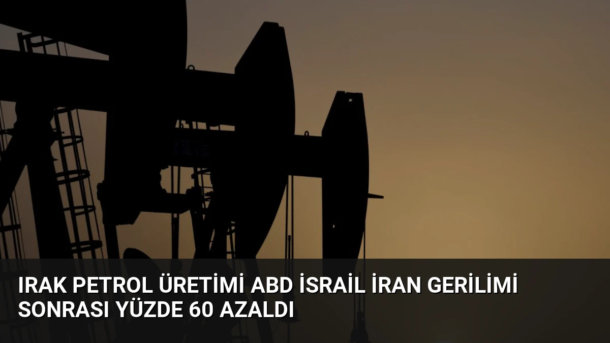 Irak Petrol Üretimi ABD İsrail İran Gerilimi Sonrası Yüzde 60 Azaldı