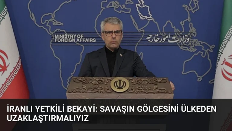 İranlı Yetkili Bekayi: Savaşın Gölgesini Ülkeden Uzaklaştırmalıyız