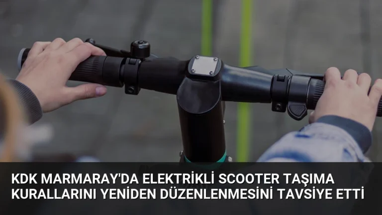 KDK Marmaray’da Elektrikli Scooter Taşıma Kurallarını Yeniden Düzenlenmesini Tavsiye Etti