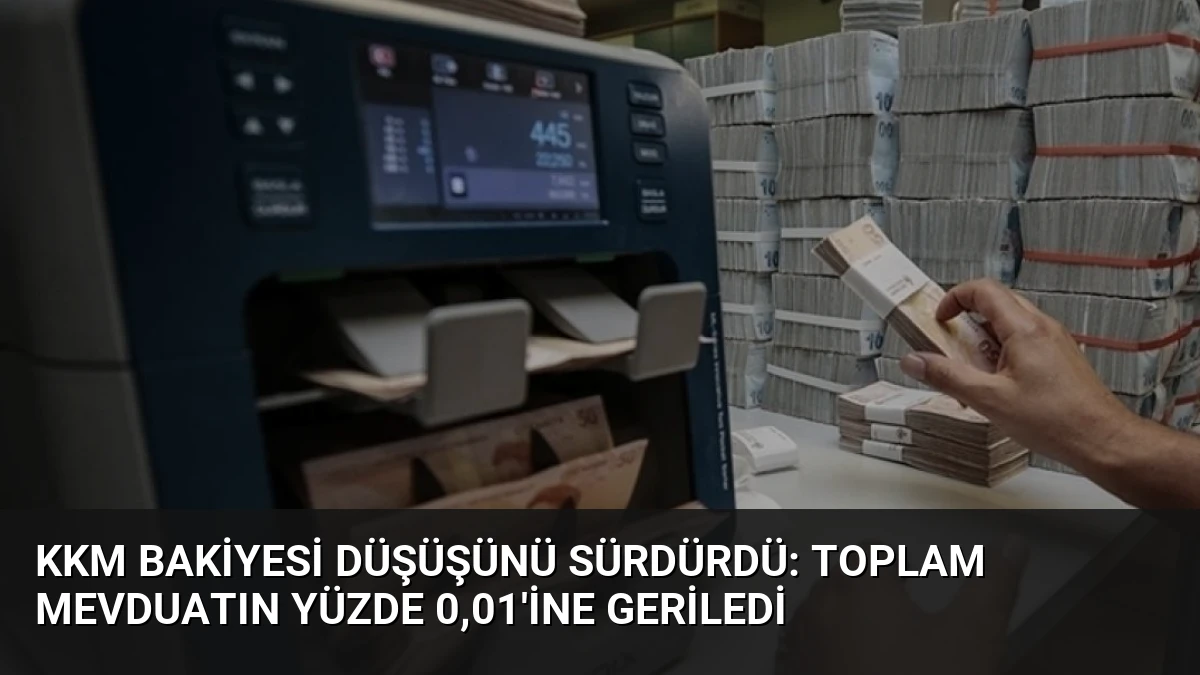 KKM Bakiyesi Düşüşünü Sürdürdü: Toplam Mevduatın Yüzde 0,01’ine Geriledi