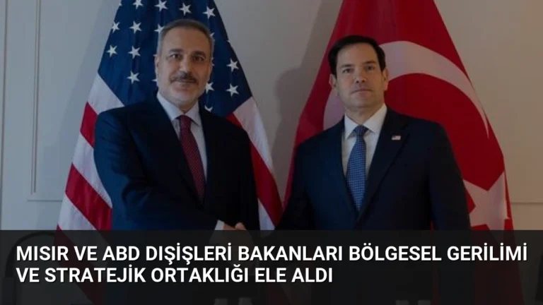 Mısır ve ABD Dışişleri Bakanları Bölgesel Gerilimi ve Stratejik Ortaklığı Ele Aldı