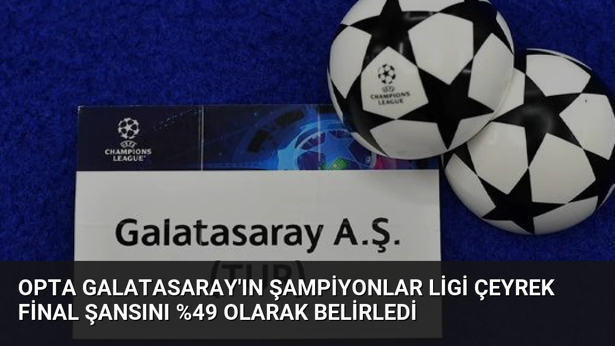 Opta Galatasaray’ın Şampiyonlar Ligi Çeyrek Final Şansını %49 Olarak Belirledi