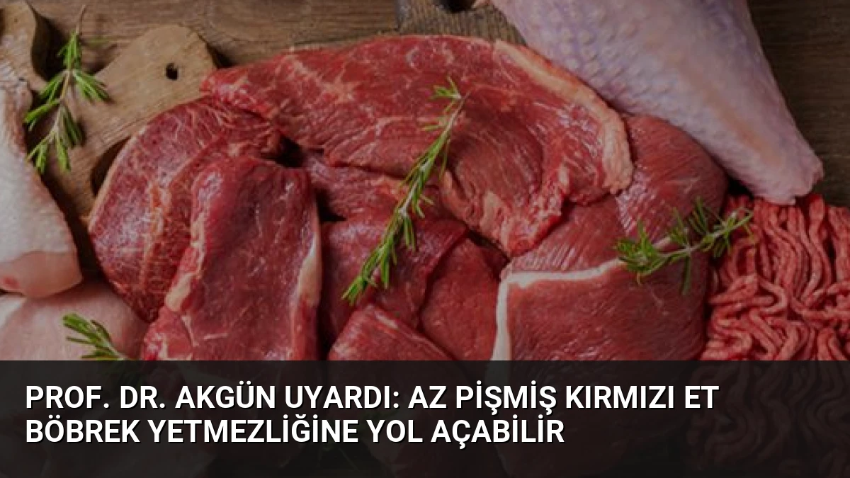Prof. Dr. Akgün uyardı: Az pişmiş kırmızı et böbrek yetmezliğine yol açabilir