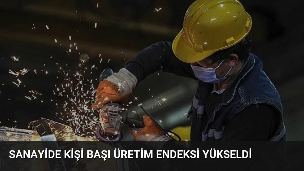 Sanayide Kişi Başı Üretim Endeksi Yükseldi