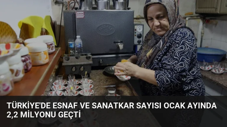 Türkiye’de Esnaf ve Sanatkar Sayısı Ocak Ayında 2,2 Milyonu Geçti