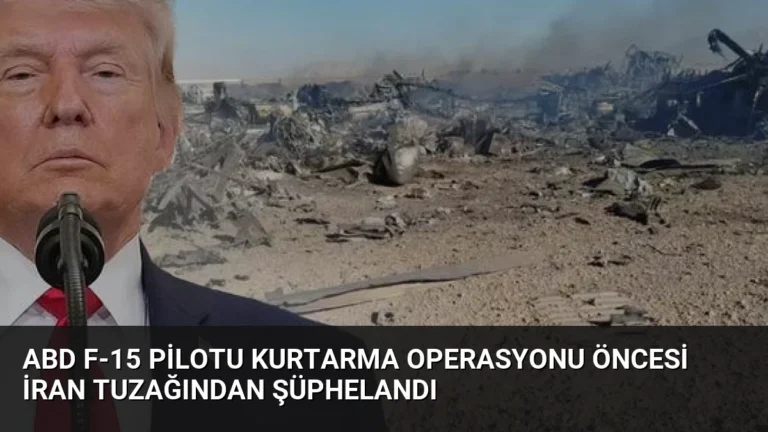 ABD F-15 Pilotu Kurtarma Operasyonu Öncesi İran Tuzağından Şüphelandı