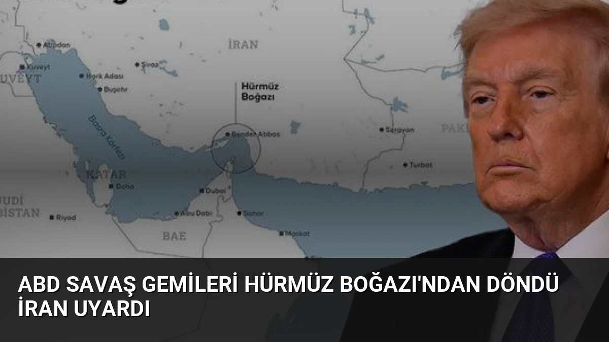 ABD Savaş Gemileri Hürmüz Boğazı’ndan Döndü İran Uyardı