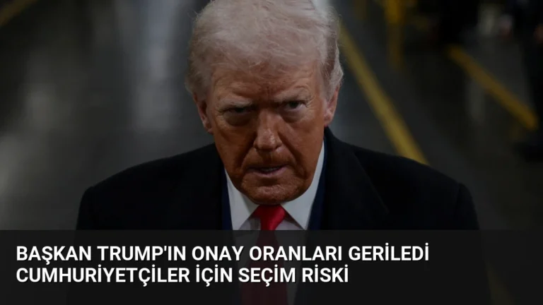 Başkan Trump’ın Onay Oranları Geriledi Cumhuriyetçiler İçin Seçim Riski
