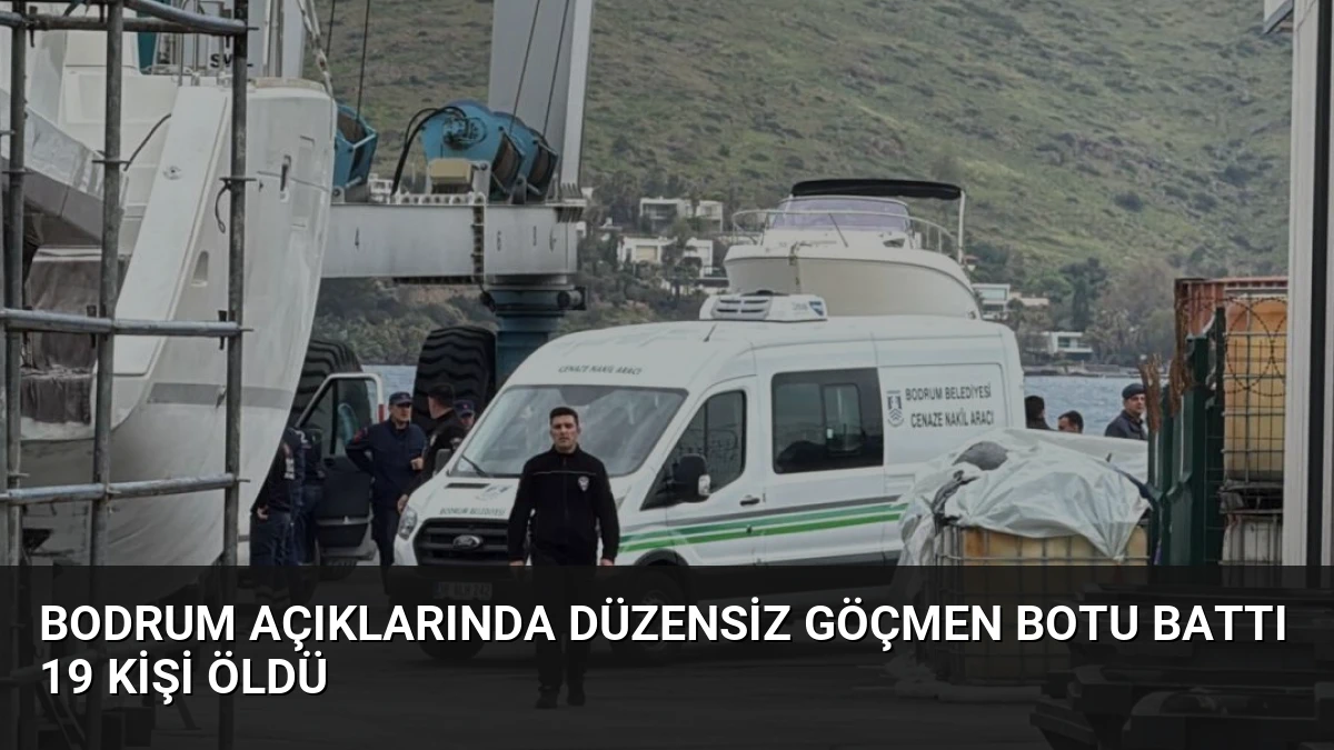 Bodrum açıklarında düzensiz göçmen botu battı 19 kişi öldü