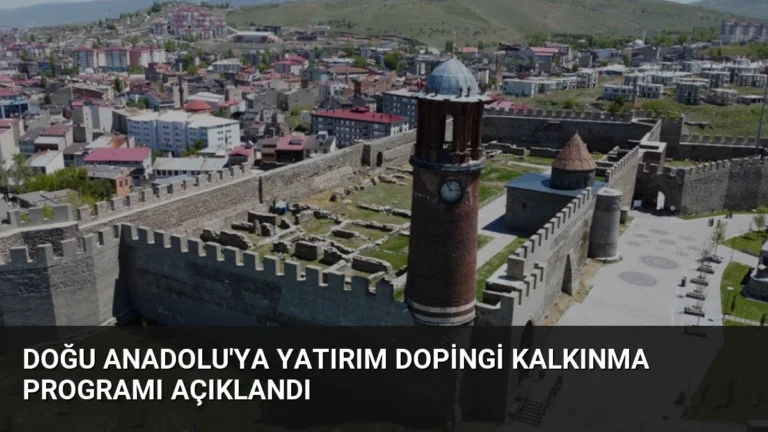 Doğu Anadolu’ya Yatırım Dopingi Kalkınma Programı Açıklandı