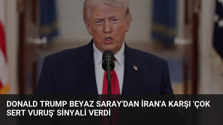 Donald Trump Beyaz Saray’dan İran’a Karşı ‘Çok Sert Vuruş’ Sinyali Verdi