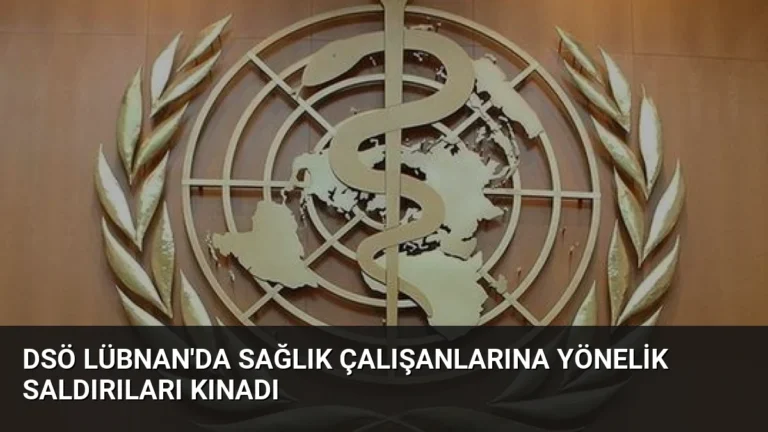DSÖ Lübnan’da Sağlık Çalışanlarına Yönelik Saldırıları Kınadı