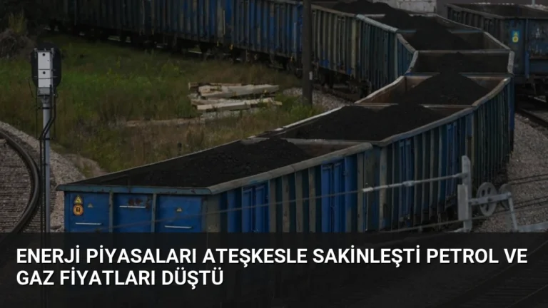 Enerji Piyasaları Ateşkesle Sakinleşti Petrol ve Gaz Fiyatları Düştü