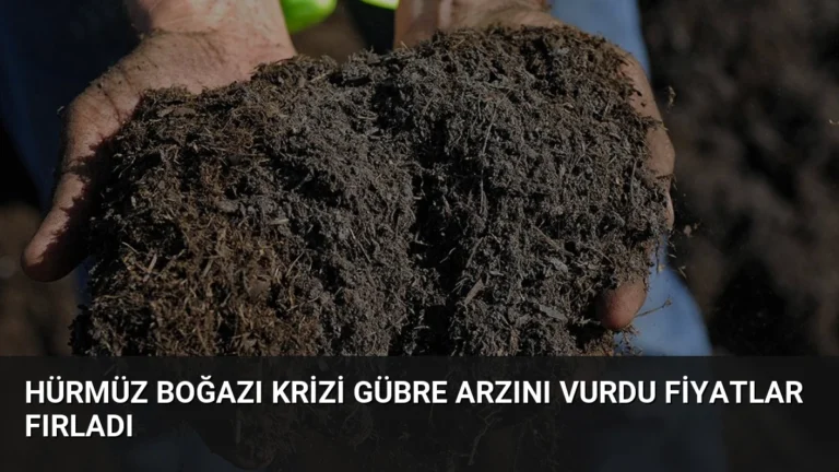 Hürmüz Boğazı Krizi Gübre Arzını Vurdu Fiyatlar Fırladı