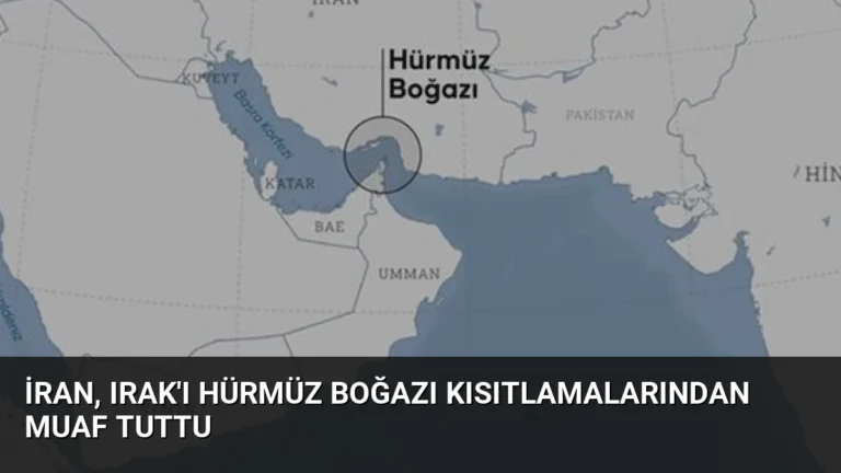 İran, Irak’ı Hürmüz Boğazı Kısıtlamalarından Muaf Tuttu