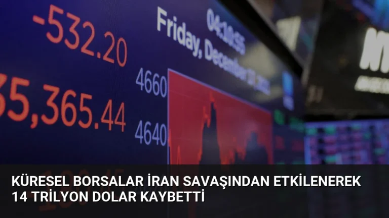 Küresel Borsalar İran Savaşından Etkilenerek 14 Trilyon Dolar Kaybetti