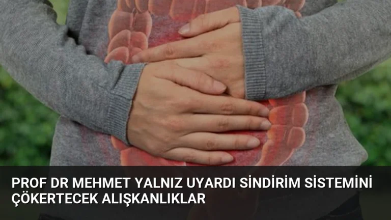 Prof Dr Mehmet Yalnız Uyardı Sindirim Sistemini Çökertecek Alışkanlıklar
