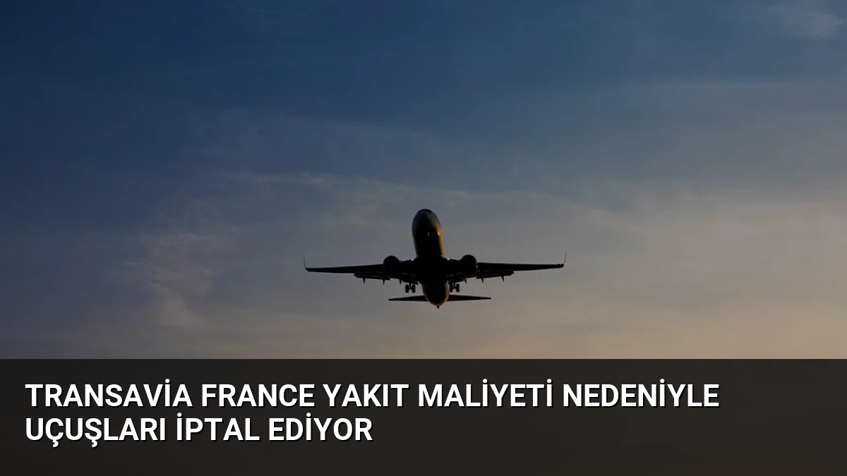 Transavia France Yakıt Maliyeti Nedeniyle Uçuşları İptal Ediyor