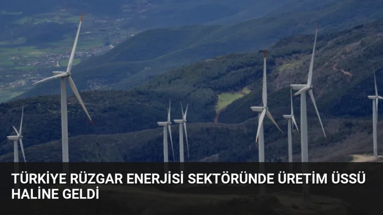 Türkiye Rüzgar Enerjisi Sektöründe Üretim Üssü Haline Geldi