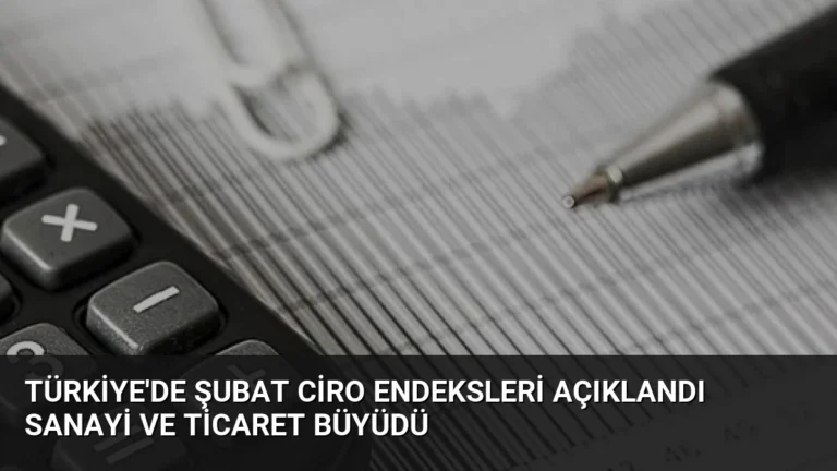 Türkiye’de Şubat Ciro Endeksleri Açıklandı Sanayi ve Ticaret Büyüdü