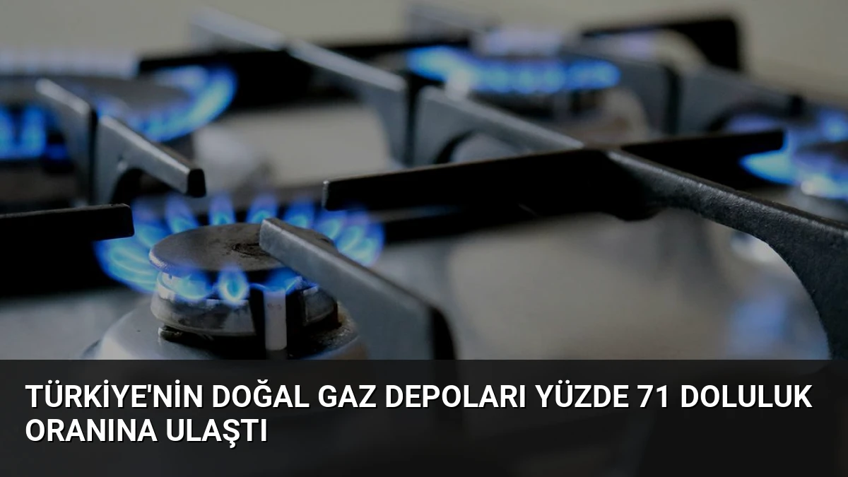 Türkiye’nin Doğal Gaz Depoları Yüzde 71 Doluluk Oranına Ulaştı