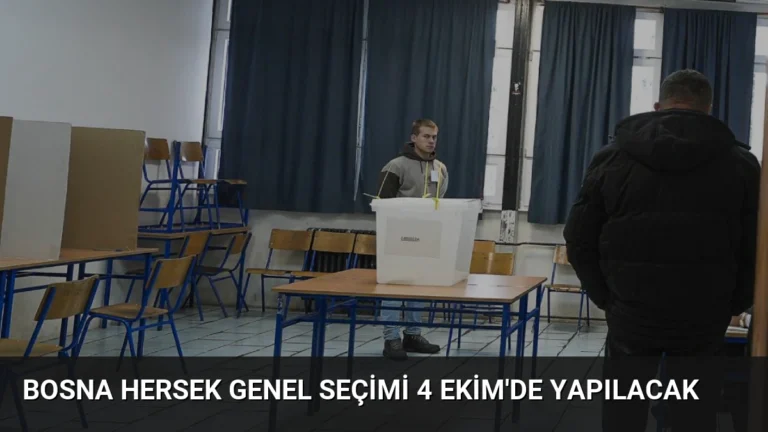 Bosna Hersek Genel Seçimi 4 Ekim’de Yapılacak
