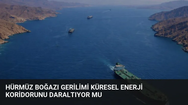 Hürmüz Boğazı Gerilimi Küresel Enerji Koridorunu Daraltıyor mu