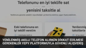 Yenilenmiş Akıllı Telefon Alırken Dikkat Edilmesi Gerekenler Yepy Platformuyla Güvenli Alışveriş
