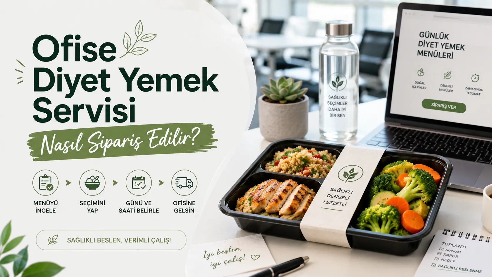 Ofise Diyet Yemek Servisi Nasıl Sipariş Edilir?