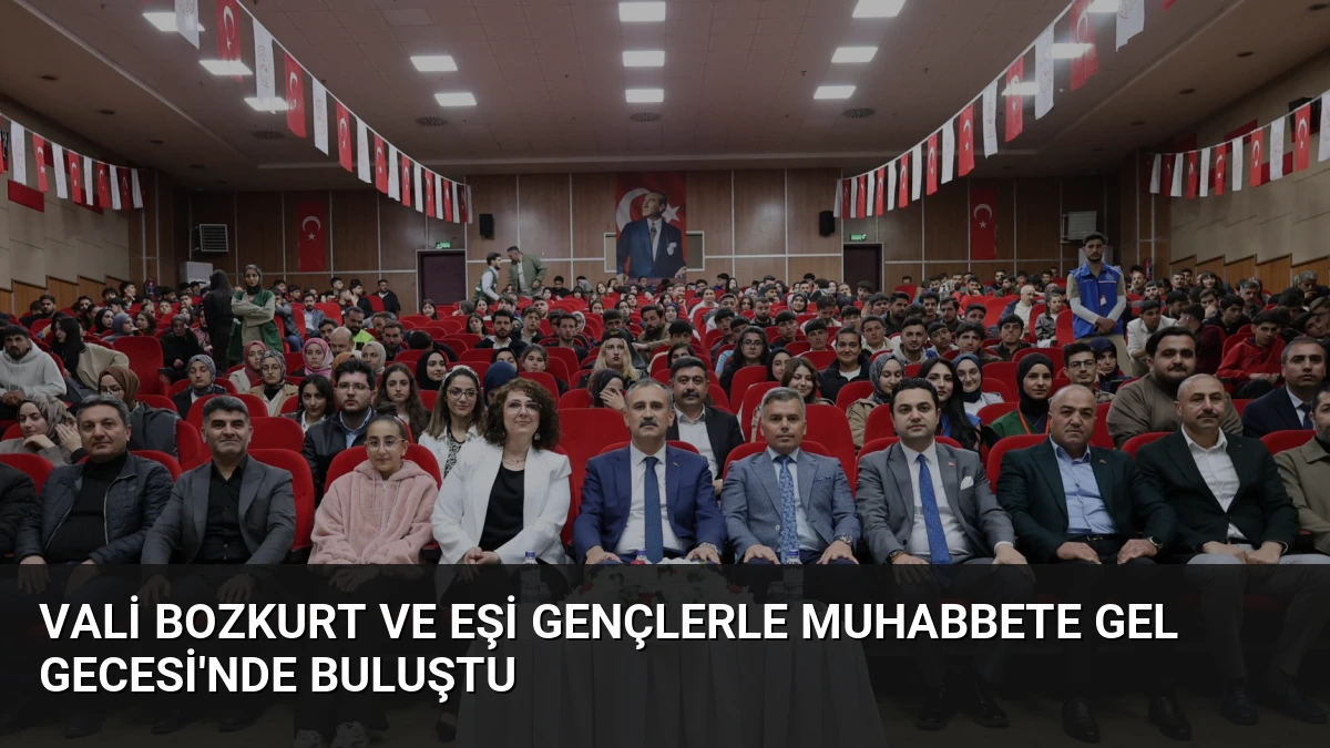 Vali Bozkurt ve Eşi Gençlerle Muhabbete Gel Gecesi’nde Buluştu
