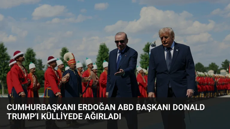 Cumhurbaşkanı Erdoğan ABD Başkanı Donald Trump’ı Külliyede Ağırladı