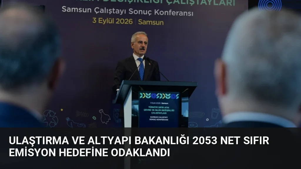 Ulaştırma ve Altyapı Bakanlığı 2053 Net Sıfır Emisyon Hedefine Odaklandı