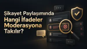 Şikayet Paylaşımında Hangi İfadeler Moderasyona Takılır?