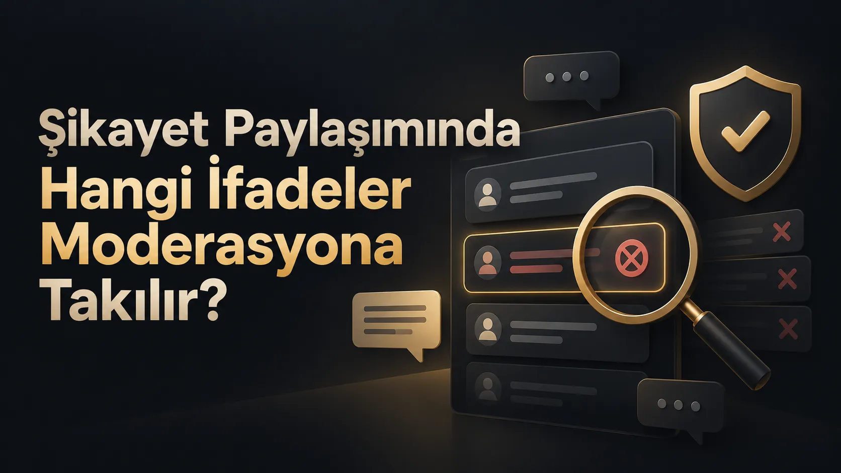 Şikayet Paylaşımında Hangi İfadeler Moderasyona Takılır?