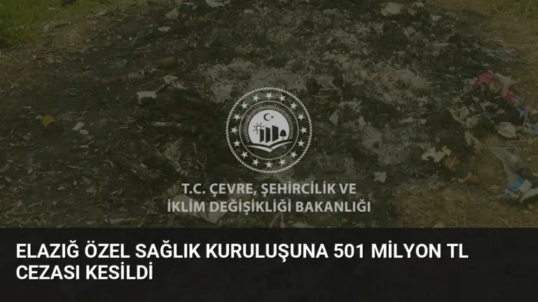 Elazığ Özel Sağlık Kuruluşuna 501 Milyon TL Cezası Kesildi