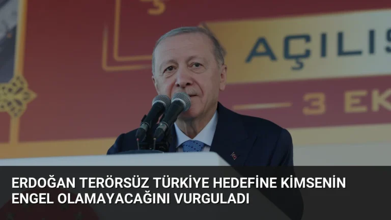 Erdoğan Terörsüz Türkiye Hedefine Kimsenin Engel Olamayacağını Vurguladı