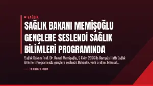 Sağlık Bakanı Memişoğlu Gençlere Seslendi Sağlık Bilimleri Programında