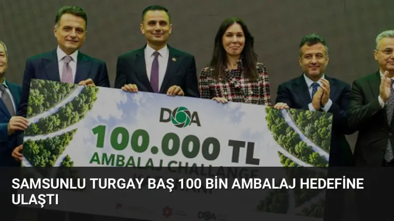 Samsunlu Turgay Baş 100 Bin Ambalaj Hedefine Ulaştı